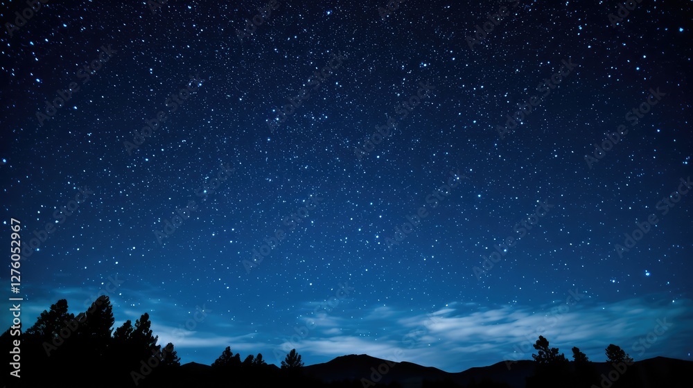 Obraz premium view stars in the night sky