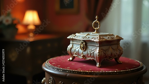 jewelry box on the table