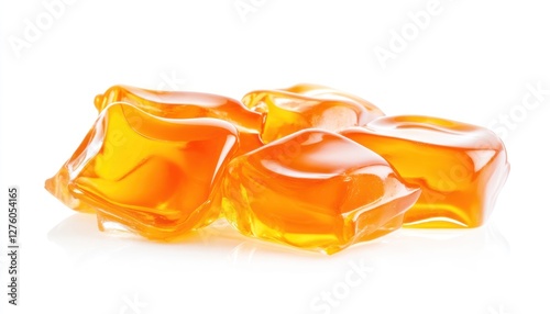 Delicious Orange Jelly Cubes Sweet Treats Food Photography