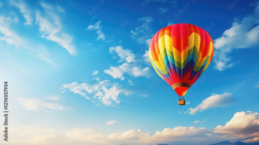 Naklejka premium colorful sunny blue skies