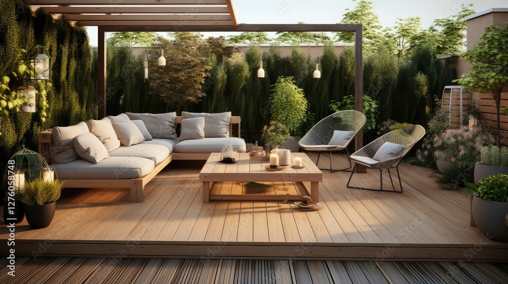 Fototapeta premium natural deck wood