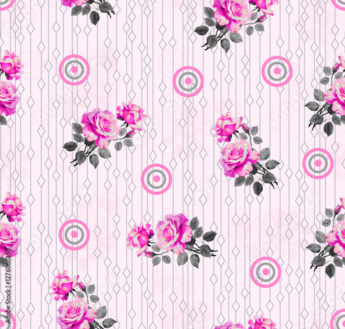 Trending All Over Design Seamless Pattern Best Background Digital Print Textile