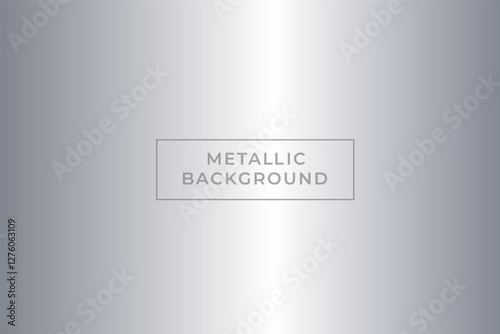Silver Metallic Background Design Template