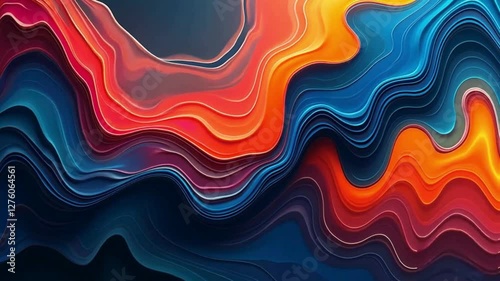 abstract colorful wave background