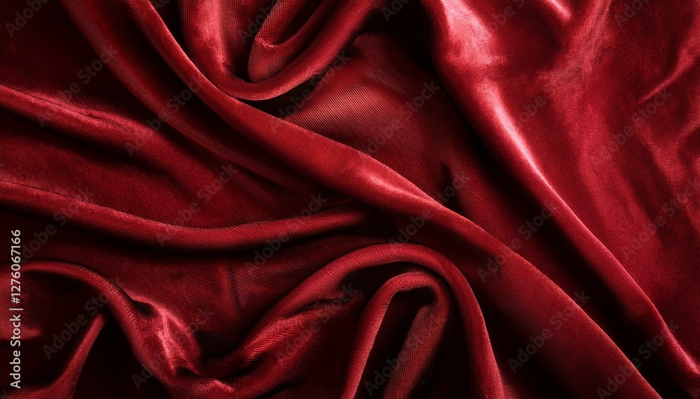 Obraz premium A luxurious velvet fabric texture with a soft, plush appearance and rich color 