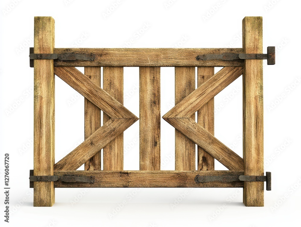 Rustic Wooden Gate; Farmhouse Style Entrance. Rustic Wooden Gate; Farmhouse Style Entrance.