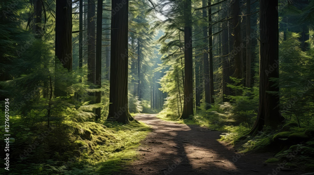 Fototapeta premium nature evergreen tree channel