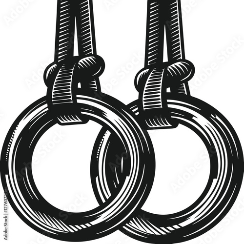 Gymnastics Rings silhouette