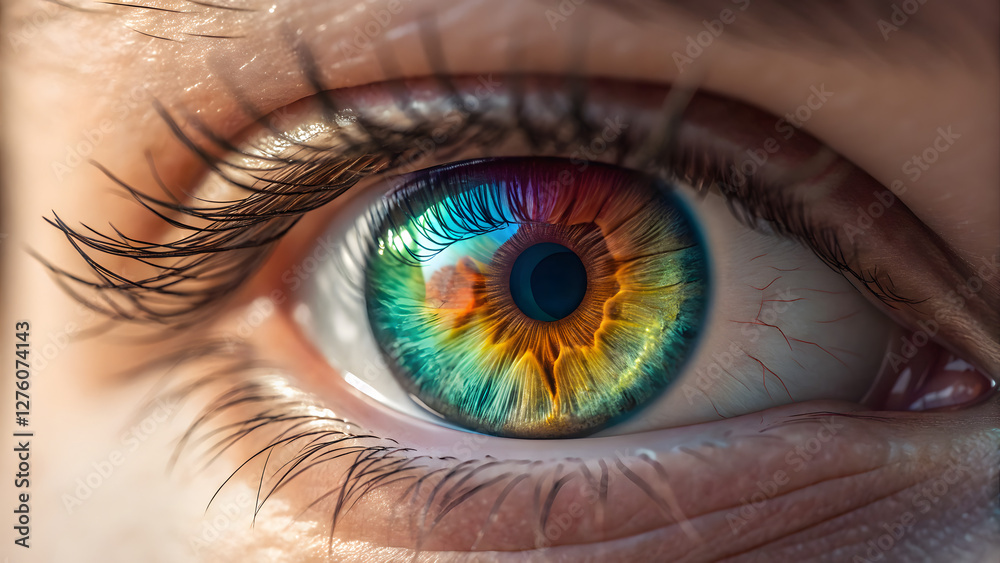 Fototapeta premium close up of a human eye 