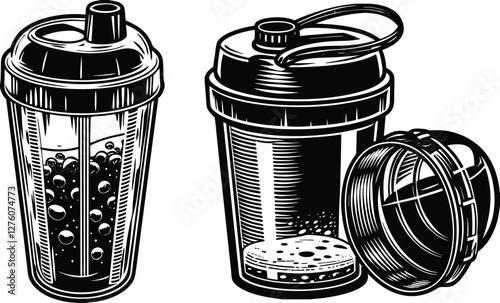 Protein Shake Bottle silhouette