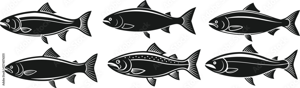 Fototapeta premium Fish silhouette