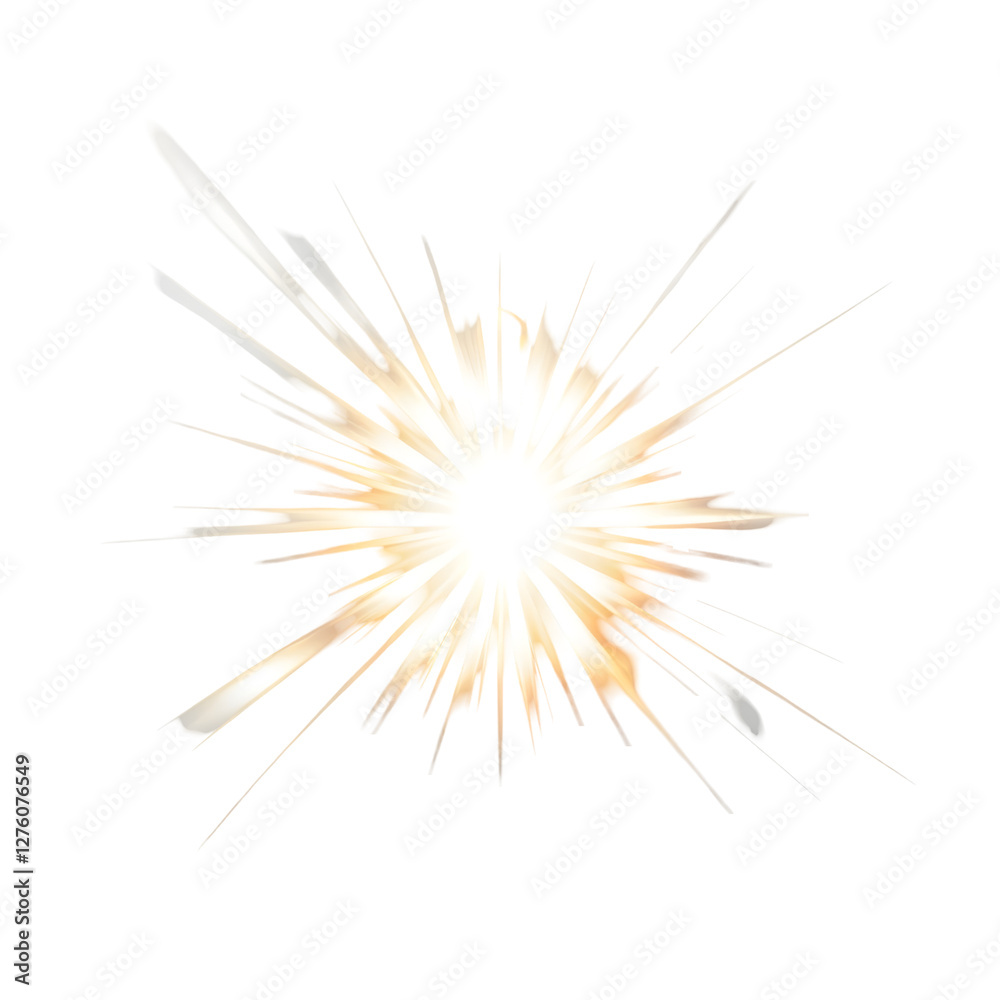 Obraz premium Radiant Burst of Light with Jagged Rays