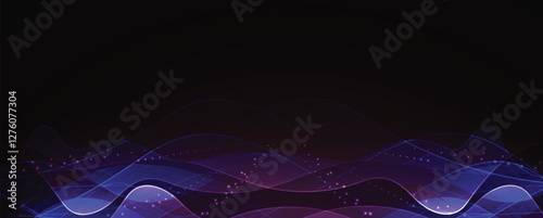 Glow effect of brigft neon flickering flash technology background