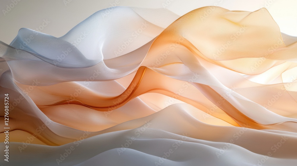 Obraz premium abstract draped fabric texture