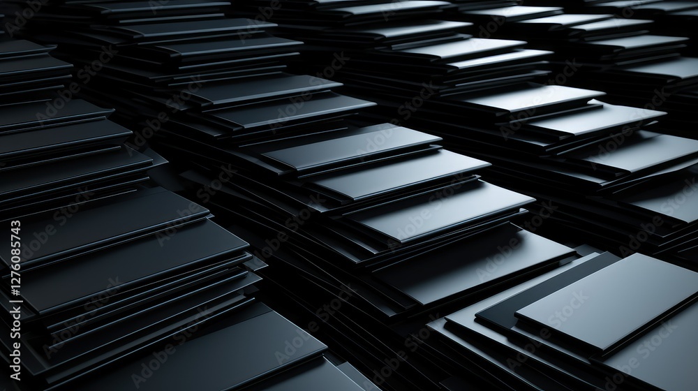 Naklejka premium files black hex background