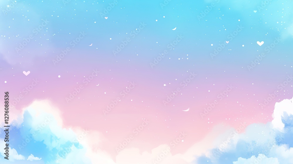 Fototapeta premium _Abstract_background_color_sky_blue_gradient