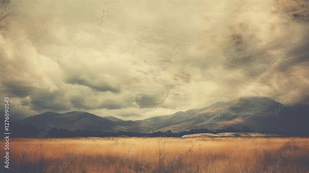 Fototapeta premium landscape film grain texture