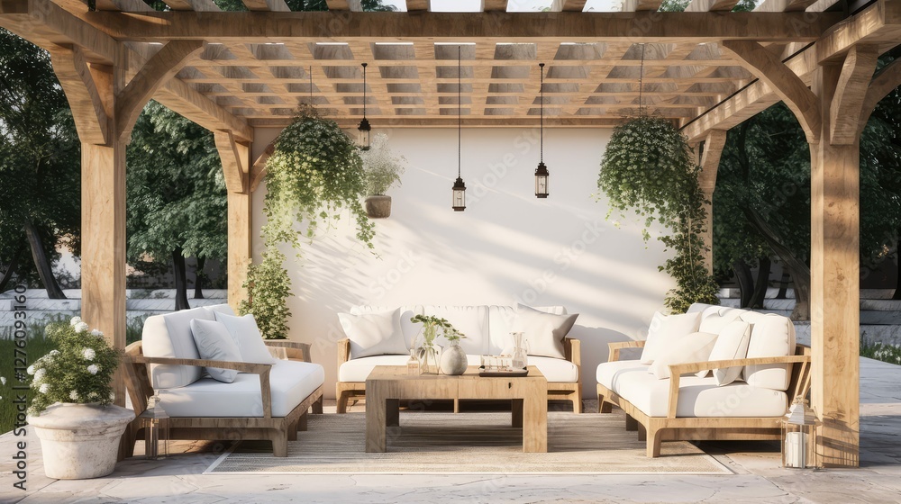 Fototapeta premium outdoor rustic white brick