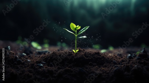 seedling growing tree animation