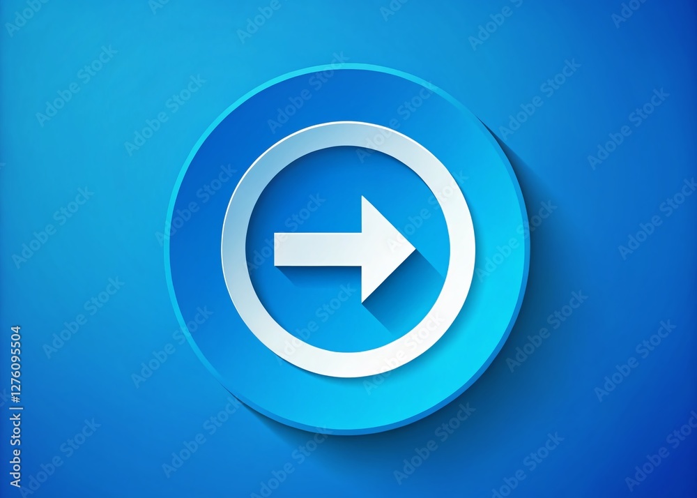 Blue Circle Forward Slash Symbol Stock Photo: Modern Tech Design Element Blue Circle Forward Slash Symbol Stock Photo: Modern Tech Design Element