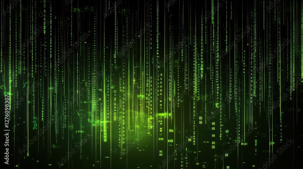 green digital rain abstract background green digital rain abstract background