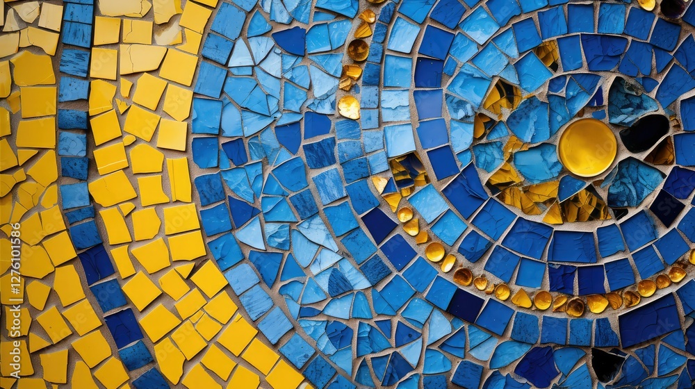 Fototapeta premium building yellow blue