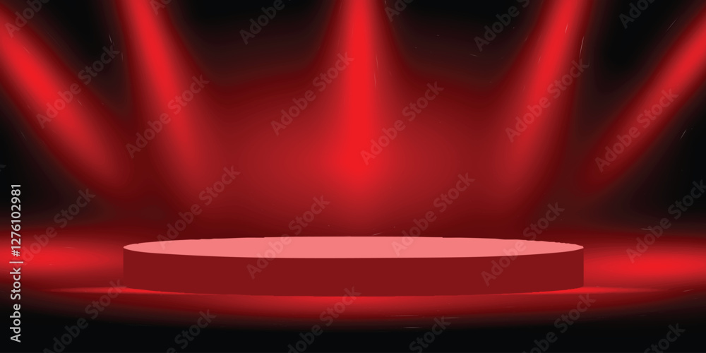 Obraz premium stage with spotlight
