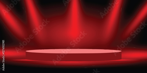 stage with spotlight