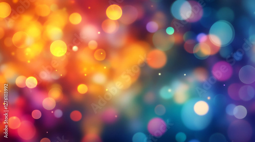 Creative bokeh abstract texture colorful blur background ornament vector illustration.