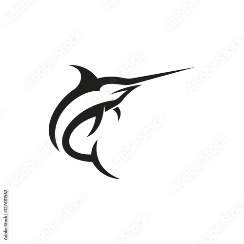marlin logo icon vector illustration
