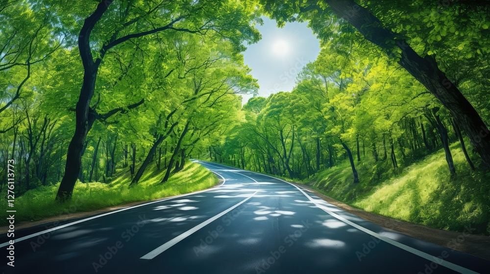 Obraz premium travel road concept