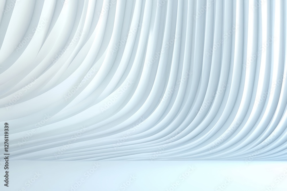 Obraz premium Abstract Monochromatic Lines in Subtle Color Palette Background