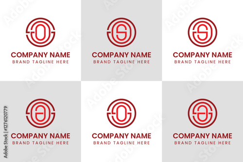 Letters SAO SOA AOS ASO OAS OSA Monogram Logo, suitable for any business
