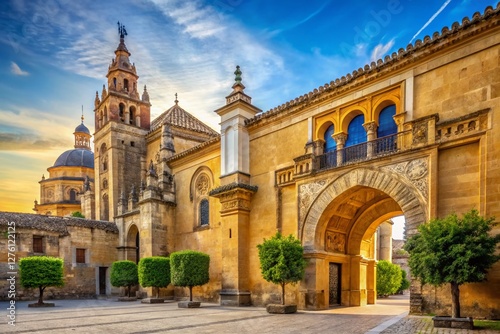 Cordoba Mosque-Cathedral Gate: Majestic Entrance, Andalusian Architecture, Spain