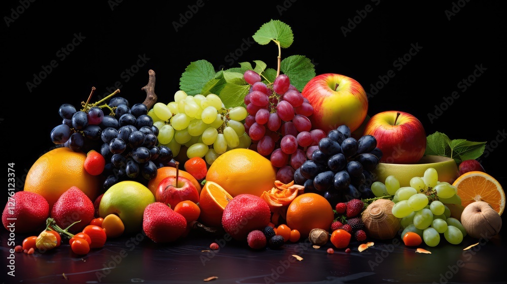 bananas fruits and vegetables on black bananas fruits and vegetables on black