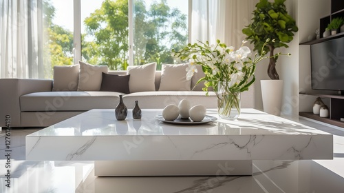 decor white marble seamless