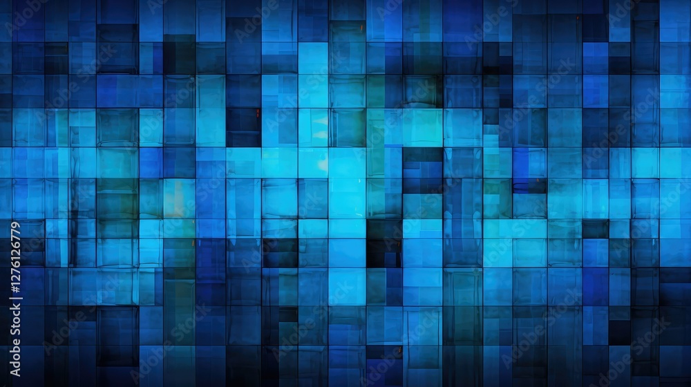 grid blue squares grid blue squares