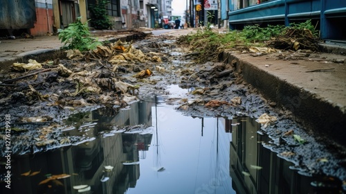 drainage stagnant water
