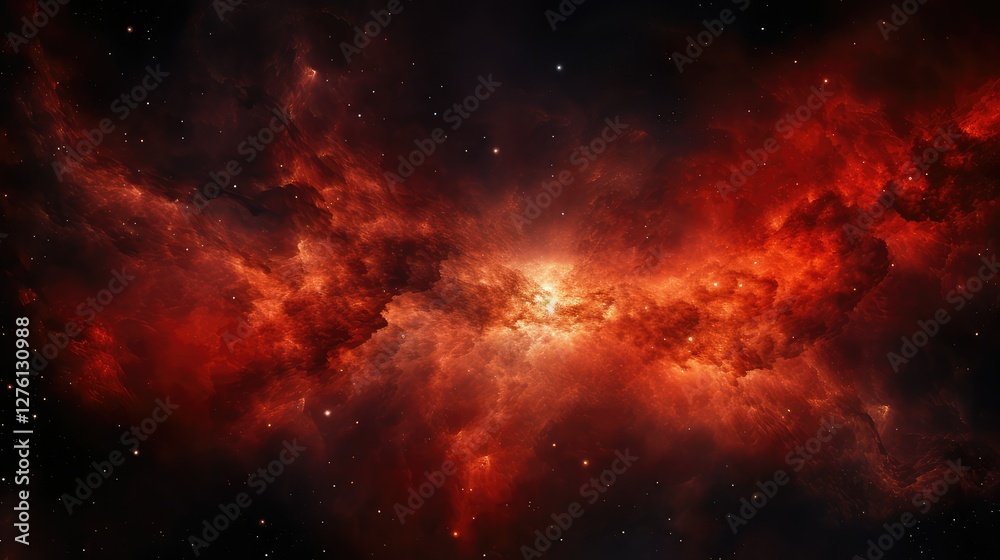 Fototapeta premium energy fire galaxy