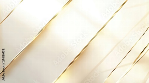 elegant gold lines on beige background photo