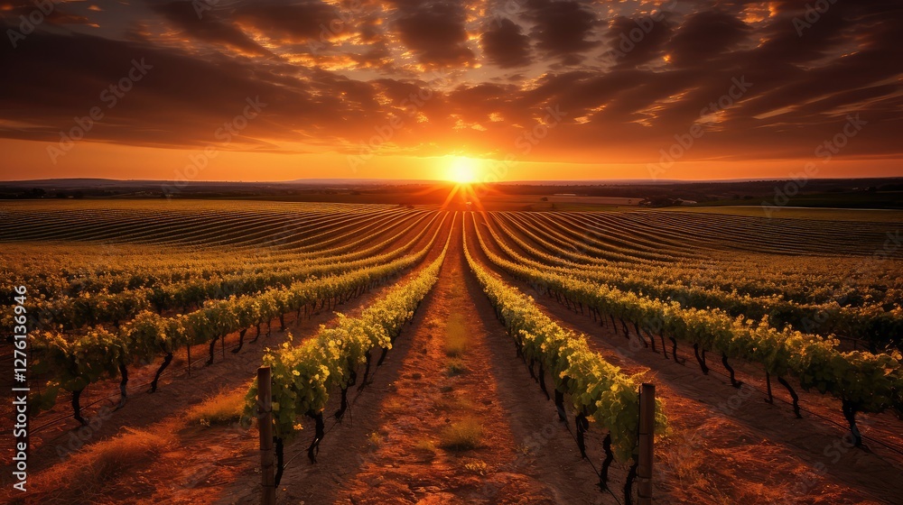 Fototapeta premium rows wine pattern