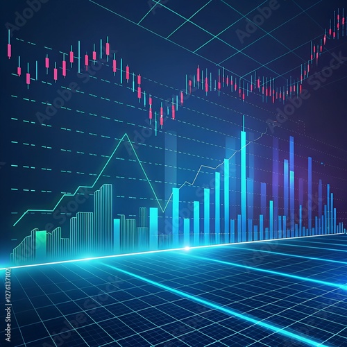 Abstract Financial Data Visualization
