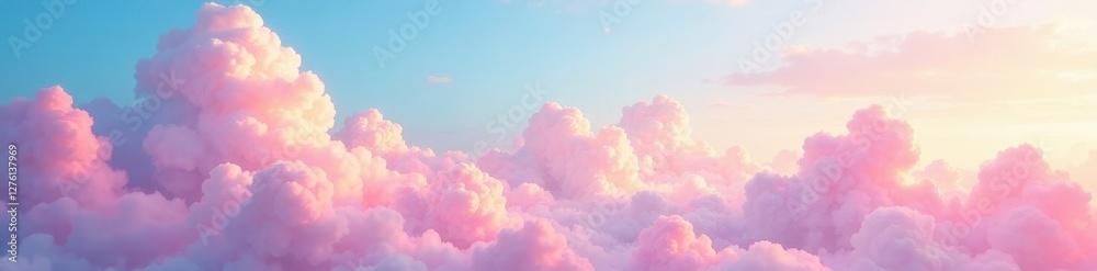 Dreamy pastel cloudscape, soft watercolor texture, peaceful, canvas