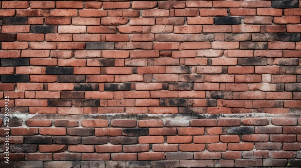 Obraz premium red clean brick wall