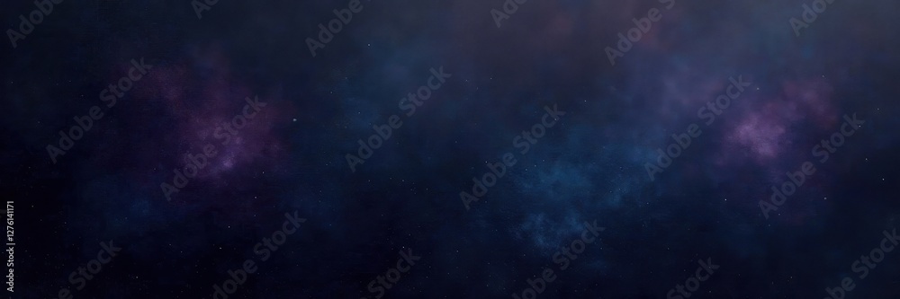 Fototapeta premium Intense black canvas with subtle hints of purple and blue, purple, mystery, black