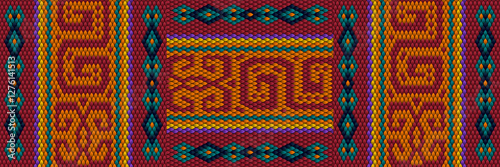 Traditional ethnic ornament, tracery, pattern for use on fabric, tile, ceramic and other interior details.