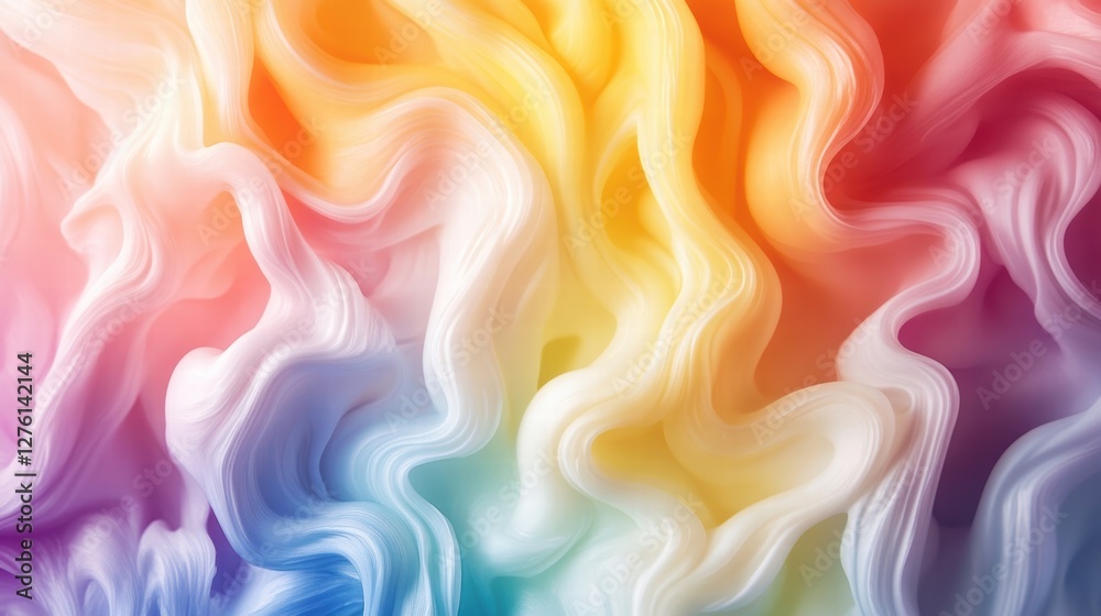Obraz premium rainbow swirl abstract background
