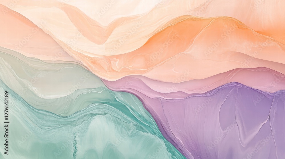 Obraz premium abstract pastel landscape painting