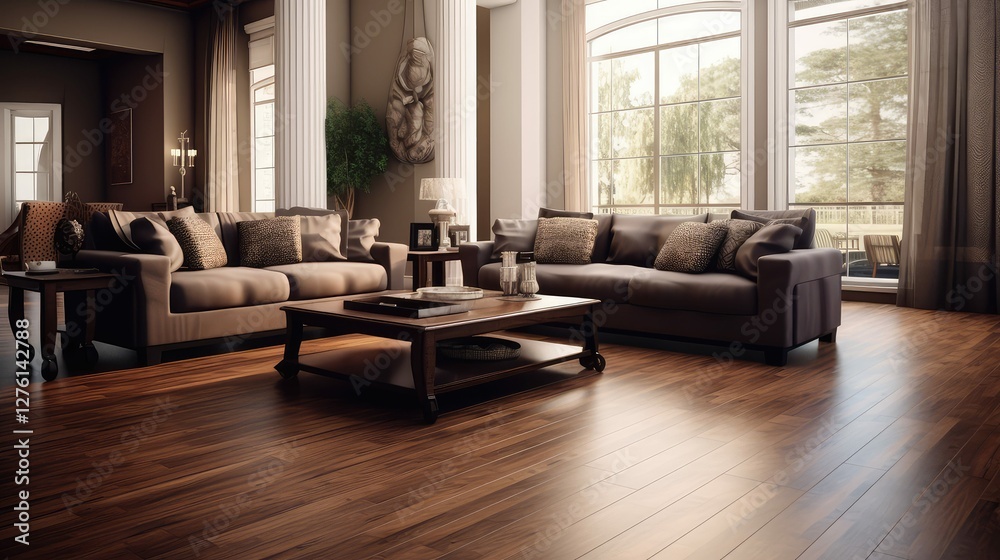 Fototapeta premium luxury beautiful wood floors