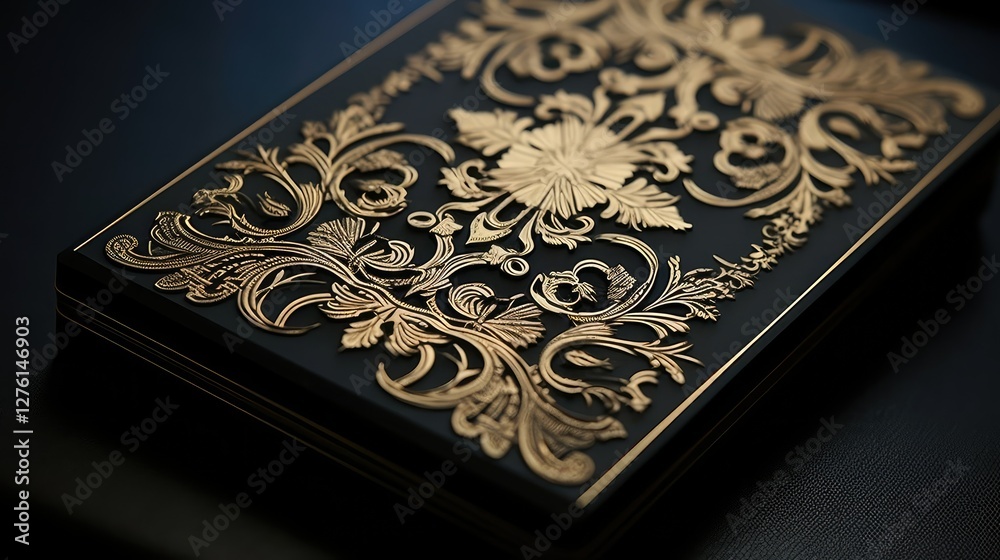 Fototapeta premium premium black and gold card
